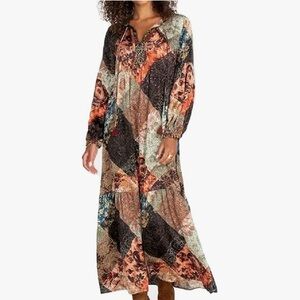 Johnny Was Mabel Patchwork Boho Dress- Size M